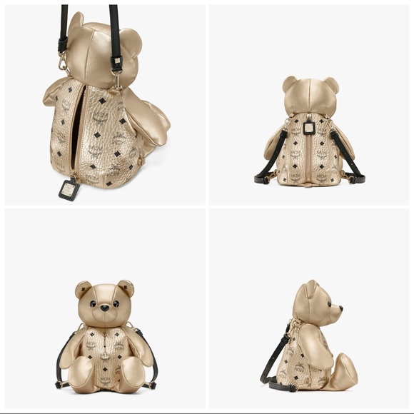mcm teddy bear backpack